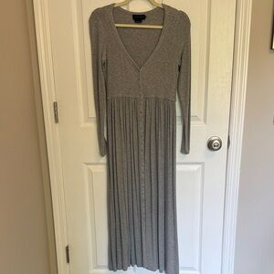 Hatch Softest Rib Nursing Dress in Grey